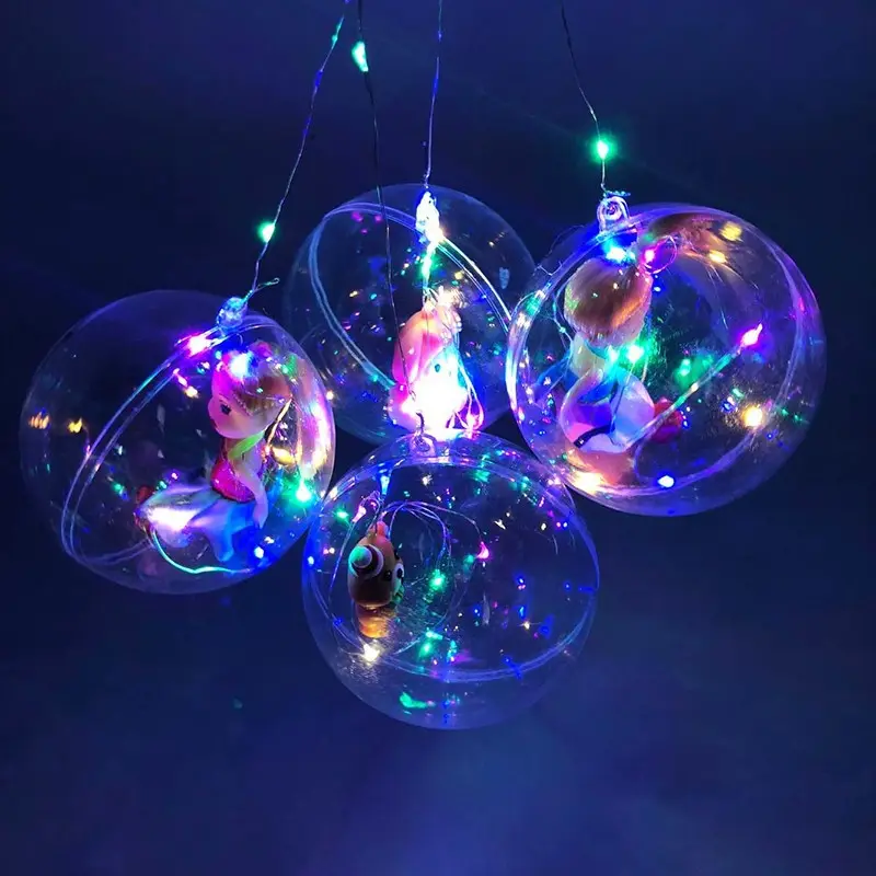 Luminous Led Balloon LED Air Balloon String Lights Bubble Helium Balloons Halloween Party Gift