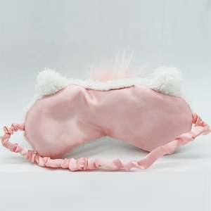 Popular Light Blocking Blindfold Pink/White Unicorn Plush Eye Mask <span class=keywords><strong>para</strong></span> <span class=keywords><strong>dormir</strong></span> - Product Image 5