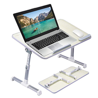 Table de lit réglable pour ordinateur Portable, bureau Portable sur pied, canapé plateau pliable pour le petit déjeuner, support de lecture