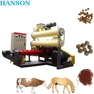 250-400kg per hour automatic floating fish feed pellet machine/ blood meal animal feed fish feed