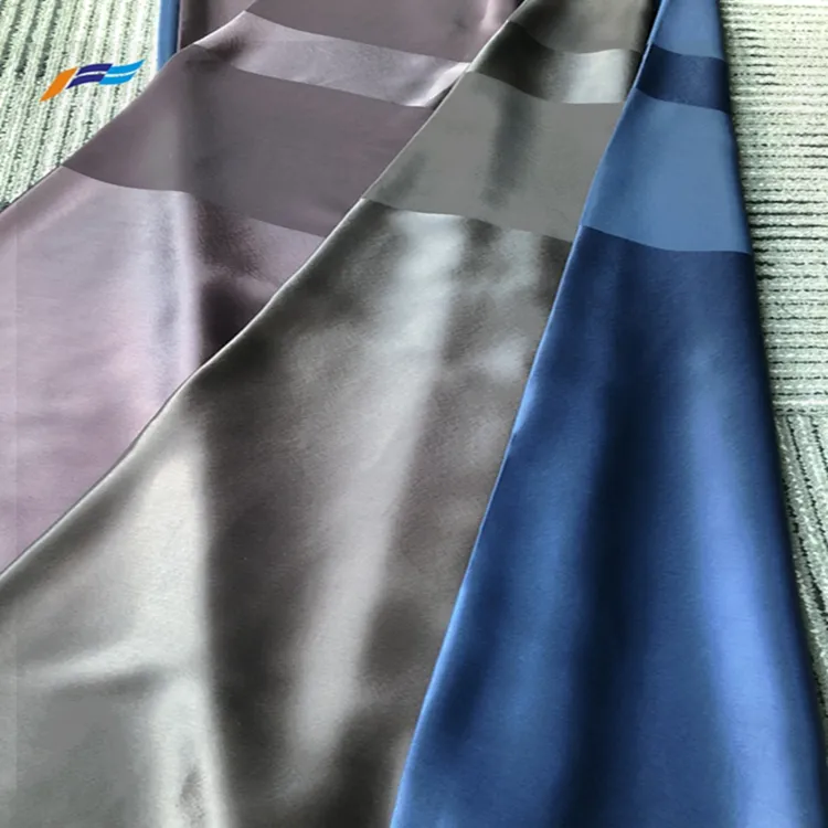 100%polyester dobby satin stripe plain dyed fabric for abaya