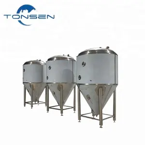 Dijual 200L 300L 500L 1000L Tonsen Tangki Fermentasi Fermenter Tabung Fermentasi Peralatan Brewhous Tank Turnkey Proyek