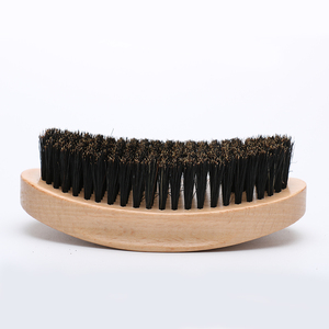 Wholesale Soft Bristle Hair beard brush and comb, Solid bamboo Handle <span class=keywords><strong>Custom</strong></span> Beard Brush For Men - Product Image 3