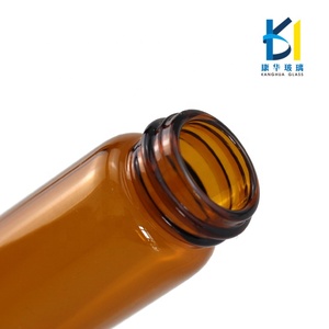 Vendita calda ambra marrone vetro piccola bottiglia tappo in alluminio bottiglia di vetro Shandong - Product Image 6