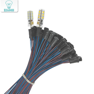 Lampadina <span class=keywords><strong>LED</strong></span> HAGOOD T10 50cm G4, Lampada a Risparmio Energetico <span class=keywords><strong>con</strong></span> <span class=keywords><strong>Portalampada</strong></span> in Cristallo, Presa <span class=keywords><strong>con</strong></span> Cavo e Base G4 - Product Image 1