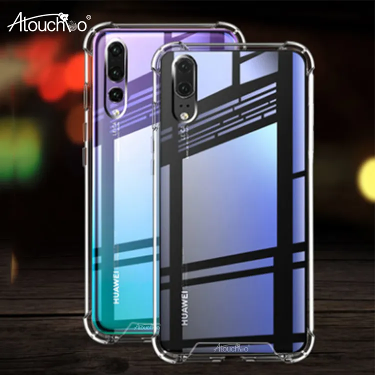 ATOUCHBO Satis Factory Mobile Phone Case Transparent Anti-Shock Back Cover for Huawei P20 lite