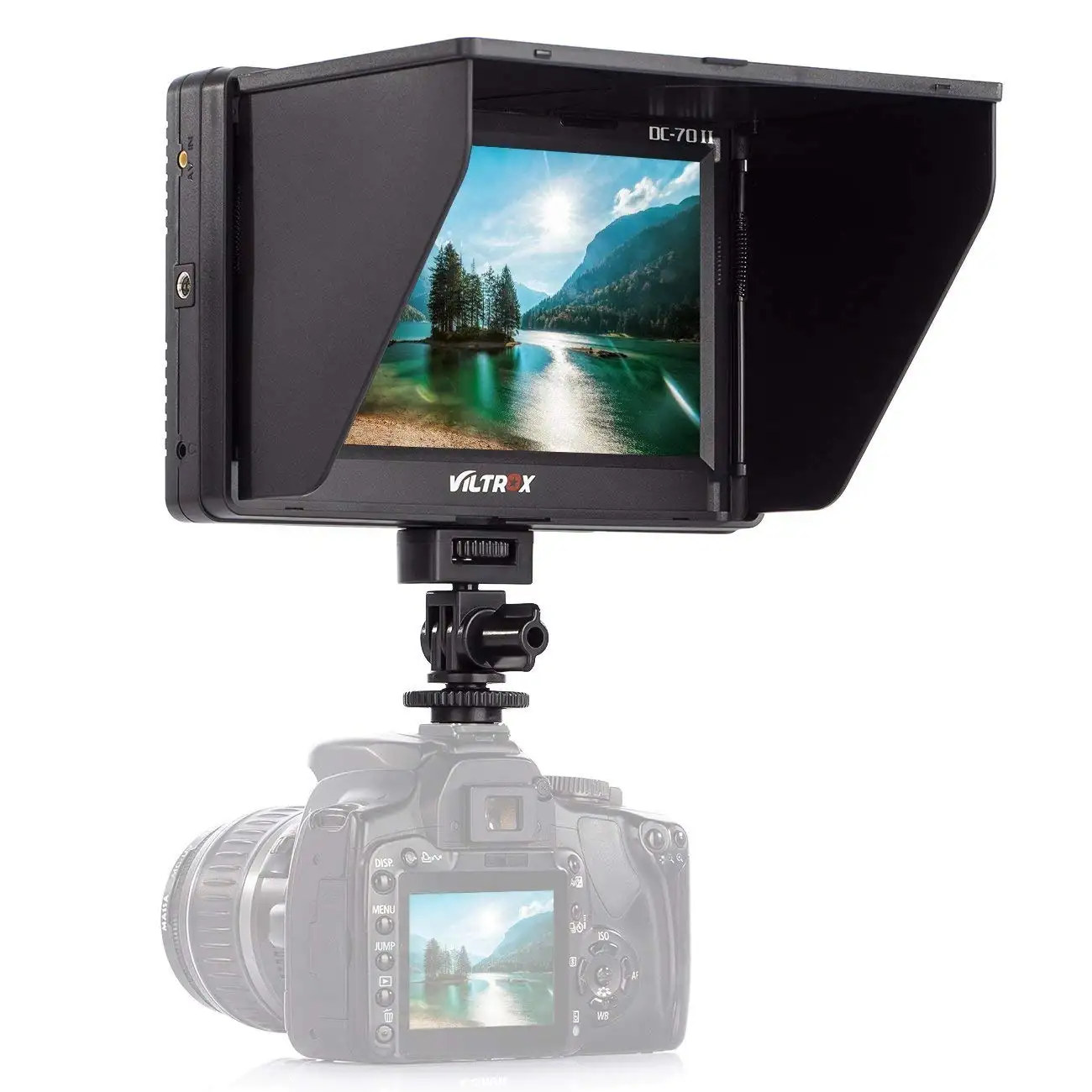 Câmera de vídeo para câmera dslr, monitor viltrox tft DC-70 ii lcd multi 4k