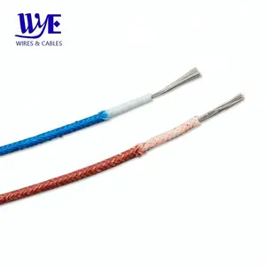 AWM3122 Awg 18ไฟเบอร์กลาสสายซิลิโคนควั่นลวด