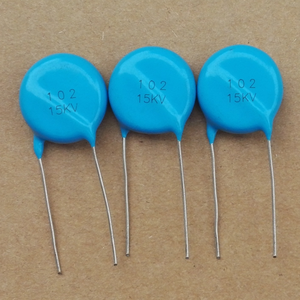 Condensador Cerámico de Alto Voltaje de 15KV <span class=keywords><strong>15PF</strong></span> 150 0.015nF con Conexión Radial - Product Image 1