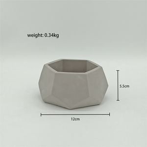 Vasi per <span class=keywords><strong>Piante</strong></span> Succulente e Cactus in Cemento, Forma Poligonale Irregolare, Mini Vasi da Interno Durevoli, Vendita all'Ingrosso - Product Image 2