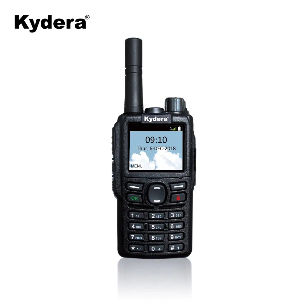 Kydera wifi woki toki android sistemi sim kart LTE-850G 4G ağ PTT İki yönlü telsiz walkie talkie telefon 100km 500 millas