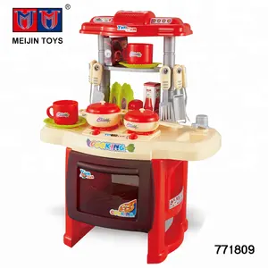 Grande <span class=keywords><strong>Cucina</strong></span> Giocattolo Rossa a Batteria per Bambini - Product Image 1