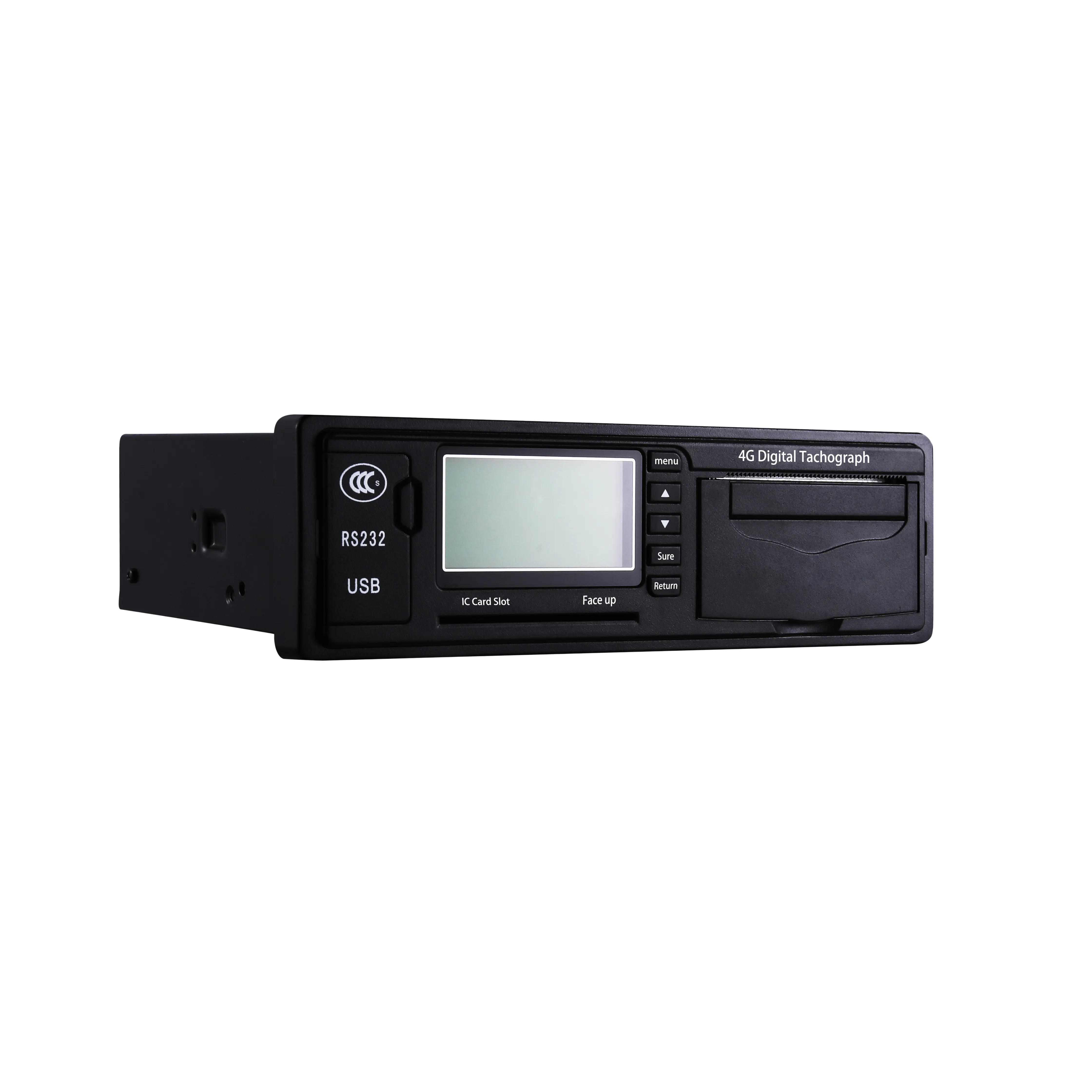 Best Selling OEM Quad band 2G 4G car gps tracking device digital tachograph with LCD for Taxi / BUS