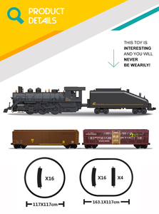 Mobylette électrique diecast pour enfants, modèle de train à vapeur avec lumière et son - Product Image 2