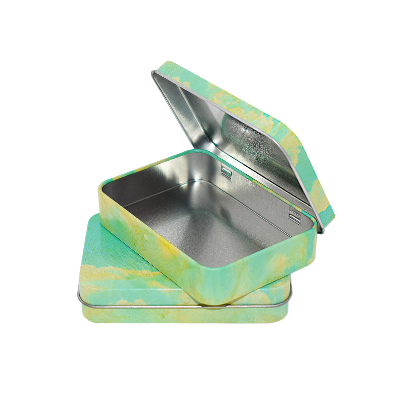 Лидер продаж, прямоугольная рождественская подарочная жестяная упаковочная коробка на заказ