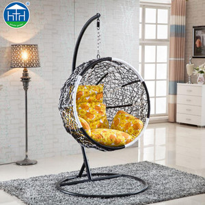 DW-CH171017 En Plein Air À <span class=keywords><strong>Bascule</strong></span> Suspendu Rotin Ball Chair, Rond Fauteuil Suspendu - Product Image 5