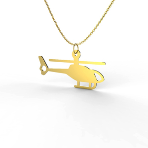 Colar de Avião com Design Novo e Fashion, Joia de Aeronave, Pingente de Helicóptero - Product Image 1