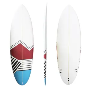 Tavole da surf shortboard in schiuma pu con decorazione spray colorata