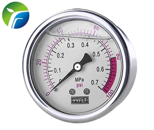Manômetro de óleo <span class=keywords><strong>1.5</strong></span> polegadas 0.7 psi, medidor de pressão líquido enchido de 40mm, 100 mpa, <span class=keywords><strong>1.5</strong></span> psi