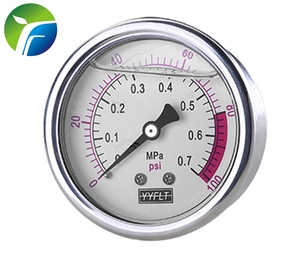 Manomètre à pression liquide de 1.5 MPA, 40MM, 0.7 MPA, 100 PSI, ensemble de 1.5 commandes