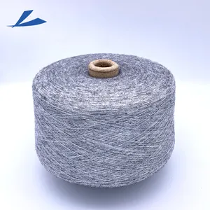 28/2 50% Viscose 22% Nylon 28% Polyester Lõi Spun Angola Nhuộm Crochet Dệt Len Dệt Pha Trộn Melange Fancy Sợi
