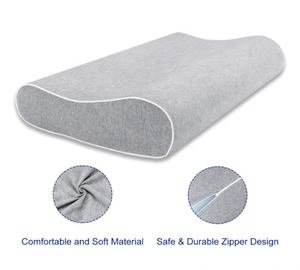 Almohada Cervical ajustable, gel de contorno de apoyo, almohada de espuma viscoelástica con infusión de altura ajustable para dormir lateral - Product Image 3