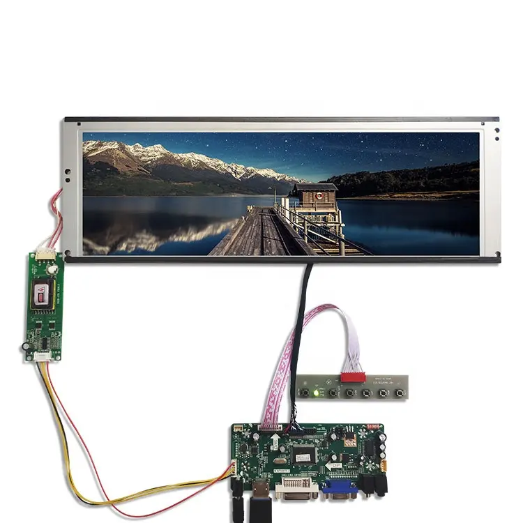 20 핀 lvds lcd 커넥터 1280*390 tft 뻗어 바 lcd ccfl 백라이트 14.9 인치 lta149b780f 울트라 와이드 Lcd 디스플레이