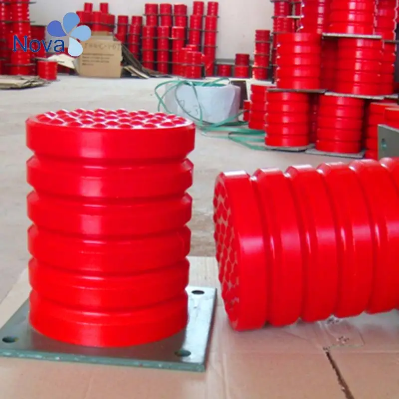 Chất lượng cao an toàn thang máy cao su lớn polyurethane đệm rung