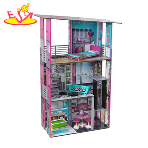 ของเล่นไม้ตกแต่งบ้านจำลองแบบปราสาทสวยงาม ปี 2018 สำหรับเด็กเล็ก รุ่น W06A279 - Product Image 3