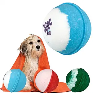 Pet Bath Grooming Supplies Relaxation Bath Bombs for Dogs and Cats Moisturizing and Aromatherapy Doggy Enjoy Shower Time