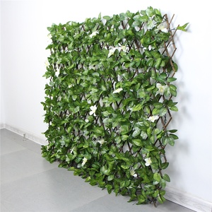 SUNWING WF001 Clôture de jardin extensible en saule avec éclairage solaire, revêtement PVC écologique, imperméable, facile à assembler, aspect naturel - Product Image 3