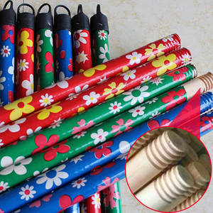 Wholesale Popular Wooden Cleaning Tools PVC Flower Broom <strong>Stick</strong> Broom Handles <strong>Mop</strong> <strong>Sticks</strong> - Product Image 2