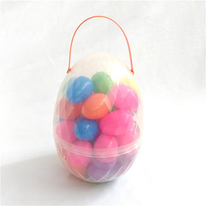 best sale large easter basket clear plastic easter egg with toys inside