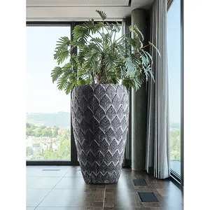 China suppliers outdoor concrete silicon plante mold succulent pot green plant and flower pot