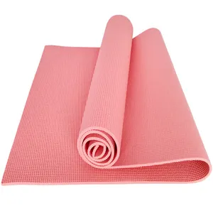 Haute densité surface antidérapante sport OEM feuille rose 5mm PVC tapis de yoga fabricant