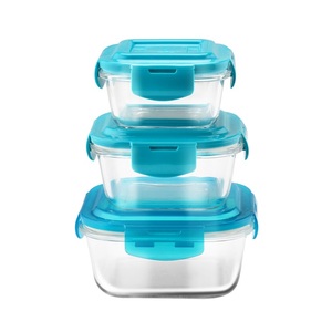 Microwave Safe Rectangle Lunchbox <strong>Food</strong> <strong>Container</strong> with Lids and <strong>Locks</strong> - Product Image 1