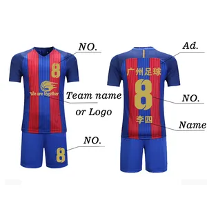 Wholesale customized fans football jersey youth soccer uniforms breathable men's football jerseys