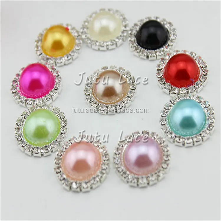 Goedkope Elegant Crystal Rhinestone & Pearl Kan Doen Kleding/Bruiloft Diy Accessoires