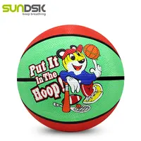 Ballon de basket-ball coloré, taille 3, dessin animé, pour l'intérieur