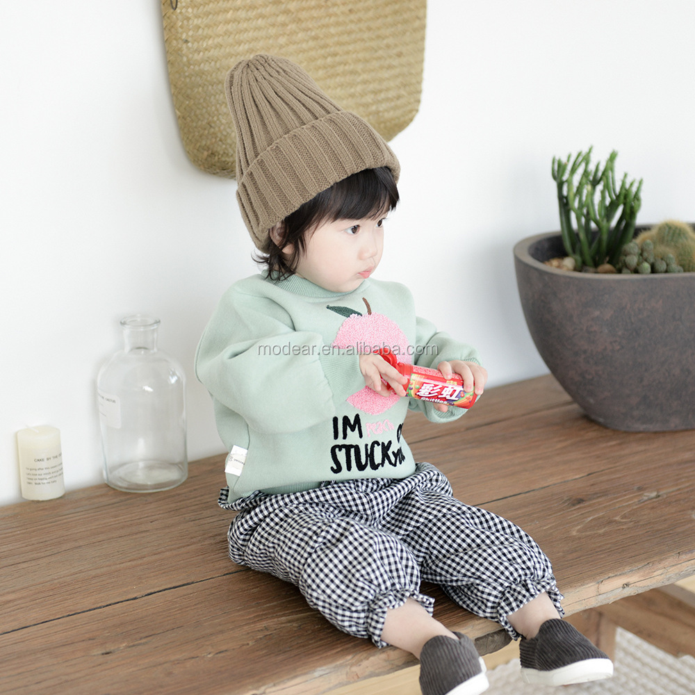 2017 оптовая продажа с фабрики Зимний вязаный дизайн с рисунком ананаса для маленьких девочек свитер