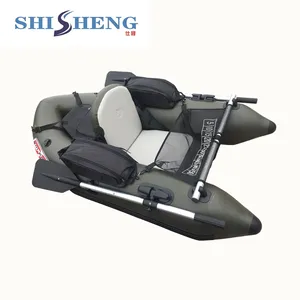 Fly fishing float tube belly boat one person float tube pvc inflatable cn oem customized shisheng pvc pvc fishing inflatable boat for fishing leisure and sport