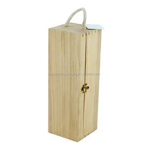 جديد تصميم صندوق الكحول الخشبي صندوق خشبي لزجاجات النبيذ منفرد صندوق الكحول الخشبي