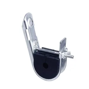 ADSS Fiber Optic Cable Stainless Steel And Aluminium Suspension Cable Clamp With Rubber