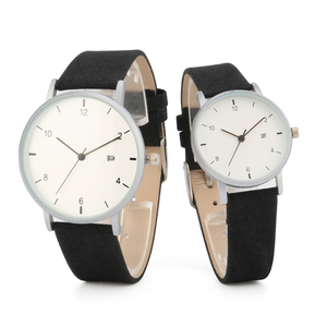 Customized Couple Lover Japan Movt Quartz Silver <strong>case</strong> <strong>Watch</strong> for Men and Women - Product Image 1