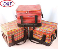 Tissu Oxford imperméable en polyester enduit de PVC imprimé style russe 600D pour trousse de toilette