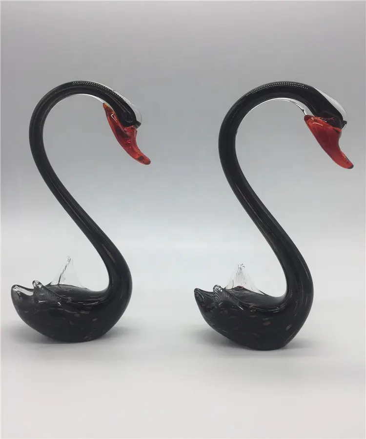 Murano Glass Swan Blown Crafts For Wedding Gifts