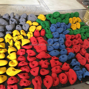 colorful reinforced fiberglass rock climbing wall holds