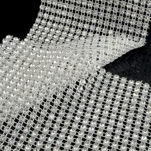 24 Hàng 3mm đàn hồi tinh thể AB strass <span class=keywords><strong>Rhinestone</strong></span> cắt tỉa CuộN - Product Image 3