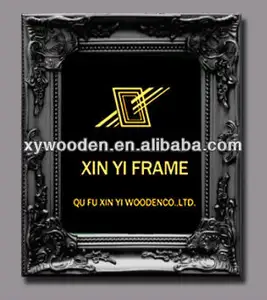 16" x 12" siyah ve altın ahşap resim fotoğraf çerçevesi