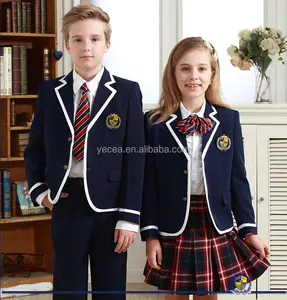 Engeland Ontwerpen Uniform School Blazer Set Voor Basisschool